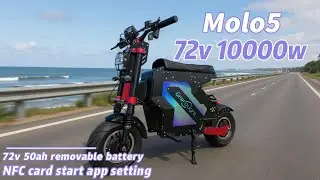 72V 10000W 50AH moped electric scooter 90-120kmh fast speed dual motor scooter with hydraulic shock