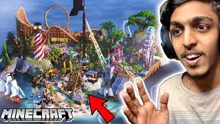 Trying MINECRAFT AMUSEMENT PARK ( WORKING ) !! GAME THERAPIST