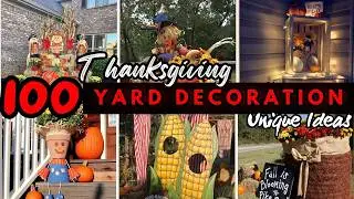 Lovely! 🦃 2025 Thanksgiving Yard Decoration Ideas for Festive Fall Lawn with Outdoor