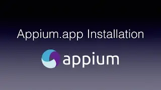 Appium - How to Install Appium for Mac