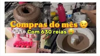 Compras do mês //fiz bolo e deixei minhas panelas brilhando//fui em um chá de fraldas 💖