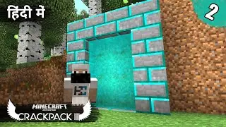 #2 Crackpack III - Chisel, Sawbench & Portal for Villagers | Minecraft Crackpack 3 Java | in Hindi