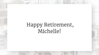 Retirement Video Maker | VidDay Video Gifts | Light Collage Theme
