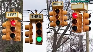 Incandescent Left & Right Turn Traffic Lights | Adelaide St & North Rd