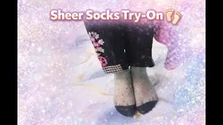 Sheer Socks Try On 👣 Pink & Sky Blue Transparent Socks l   ShamsaKanwalDhillon