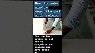 Velcro window mosquito net installation guide. #diy #mosquitonet #windowmosquitonet #velcronet