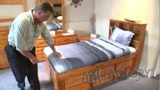 Captains Bed with Bookcase - Factorybunkbeds.com