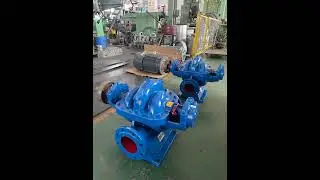 Double-suction split-case pump, high flow capacity, customizable to on-site operating conditions.