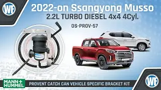 Provent Kit Installation for Ssangyong Musso 2022-on 2.2L E-XDI Turbo Diesel 148kW OS-PROV-57