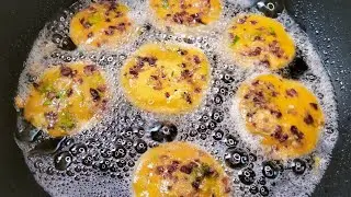 bengan k pakode.how to make eggplant pakorda(Ramzan special) #cooking#baingan#pakordy#crispyfried#