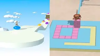 Stack Rider VS Stacky Dash Gameplay #android #ios