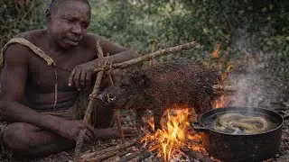 adzabe Little Panda & Tuyetuye Enjoy Food Together 😍 Jungle Village Cooking#VillageCooking