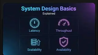 System Design Basics Explained (Latency, Throughput, Scalability, Availability)