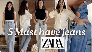 Best Zara Jeans You MUST Own in 2024! ZARA jeans haul  #zarahaul