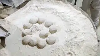 Baking Bread Cooking Tufton Bread in Mazandaran, IRAN