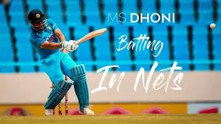 MS Dhoni Batting Practice In Nets (HD) | Sport Blaster