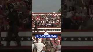 Moment Secret Service shout &lsquo;SHOOTER&rsquo;S DOWN&rsquo; at Trump rally