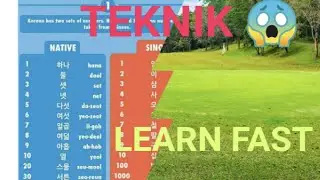 HOW TO LEARN NATIVE KOREAN NUMBERS