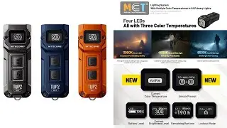 Фонарик Nitecore TUP2 1200 люмен с функцией многоцветной подзарядки и OLED-дисплеем