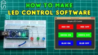 Control LED using Processing GUI | Arduino | SdevElectronics