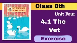 4.1 The Vet | Class 8th My English Book | Maharashtra State Board | Exercise
