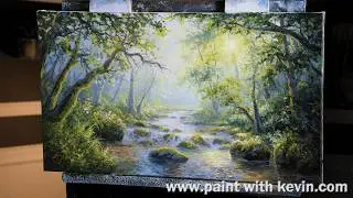 Easy Forest Stream Painting for Beginners | Oil Step by Step 2026