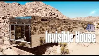The Invisible House - Best Glass Mirror House Amazing View Desert Nature -  In Joshua Tree (4k) Ep1