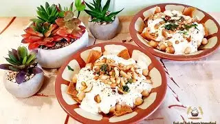 Libanesische Fatteh schön knusprig und sehr lecker.