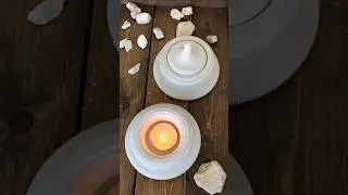 Как сделать #подсвечник из гипса? #candle #2023 #handmade #гипс #свеча #shorts #candles #decor