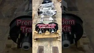 Premium Tandem Trailer Axle Kit - 7000 lb Capacity with Trailer Tires & Wheels Included