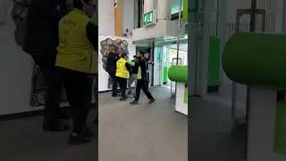 Asda security wrestling a shoplifting @Asda shaw