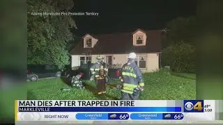 Markleville man dies after being trapped in fire