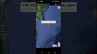 4.4 Earthquake Ishinomaki, Japan 3-16-22