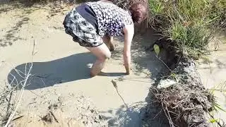 Amazing Fishing at Pailin Province 2018   Cambodia Traditional Fishing   Khmer Net Fishing Part 77