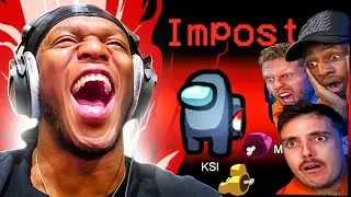 A Psycho Impostor Among Us Hide and Seek | SIDEMEN AMONG US COMPILATION