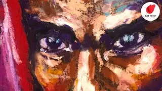 Portrait Drawing Demo: OIL PASTEL Drawing Step by Step