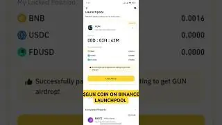 GUN CRYPTO COIN ON #BINANCE #LAUNCHPOOL #GUNCOIN