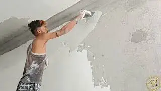 How to apply first coat wall putty || birla wall care putty | singal coat wall putty | JK wallmax
