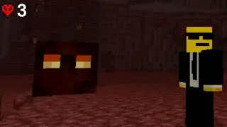 I went to the NETHER in Hardcore Superflat...