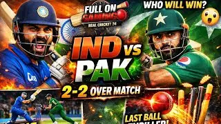 Sabse Chhota Aur Sabse Dangerous Match 😈 | IND vs PAK | RC24#RealCricket24#INDvsPAK#IndianGaming