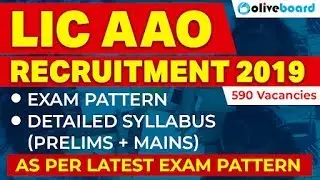 LIC AAO 2019 | Syllabus | Exam Pattern | Salary | Job Profile