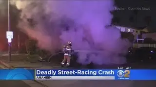 Fiery Street Racing Crash Kills 2 In Anaheim