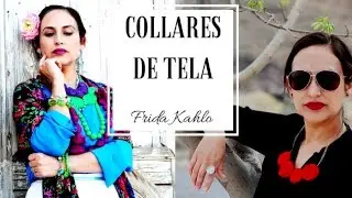 DIY | Collares de tela Frida Kahlo