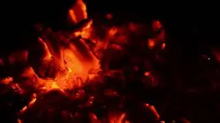 FREE STOCK VIDEO - Embers Glow Fire