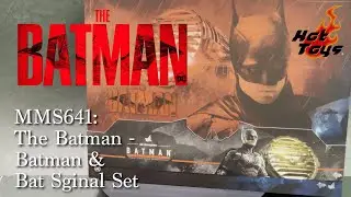 Hot Toys MMS641 The Batman & Bat Signal Set Quick Look Review