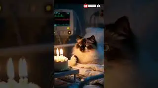 #happybirthday #aiandcats #kitten #aicats #animalintelligence #cute #o #cat #cake