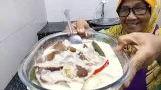 JOM MAKAN TENGAH HARI  SAYUR TERONG  IKAN MASIN + SAMBAL👍