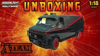 1:18 A TEAM VAN (GMC VANDURA 1983) - GREENLIGHT [Unboxing]