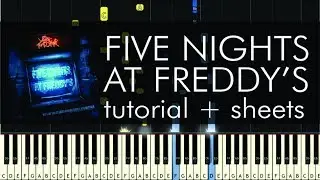 The Living Tombstone - Five Nights at Freddy's - Piano Tutorial + Sheets