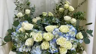 How to make an urn flower wreath